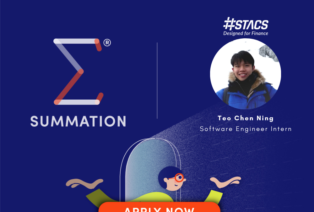 STACS Partnership with SGInnovate — Summation programme featuring Software Engineer Intern, Teo Chen Ning