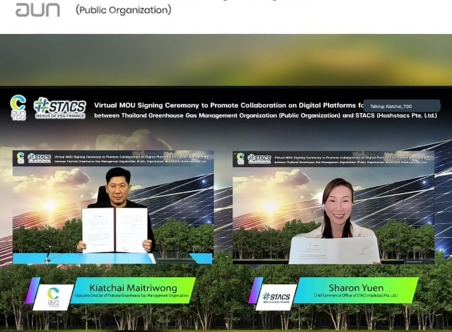 Thailand Greenhouse Gas Management Organization (TGO) partners ESG fintech STACS to bring greater transparency to the Carbon Credits market in Thailand